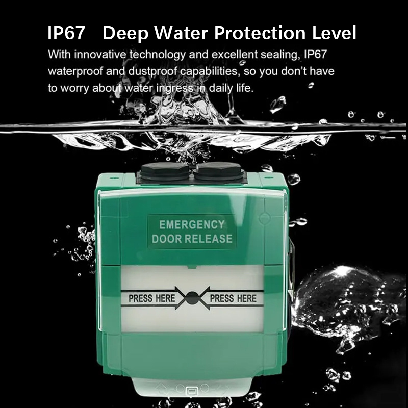 Waterproof Emergency Exit Break Glass Button