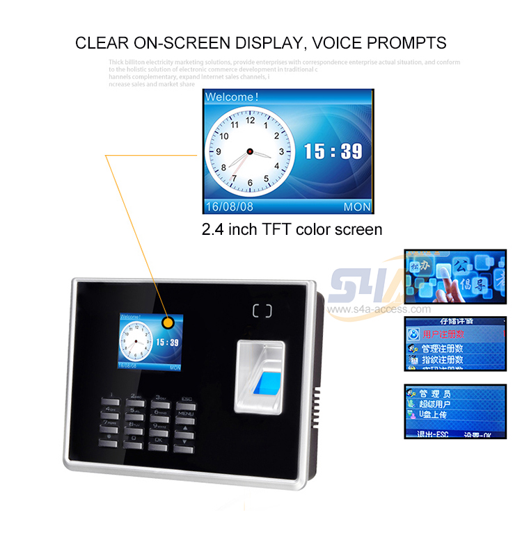 Smart fingerprint attendance and access control all-in-one machine- TM1100