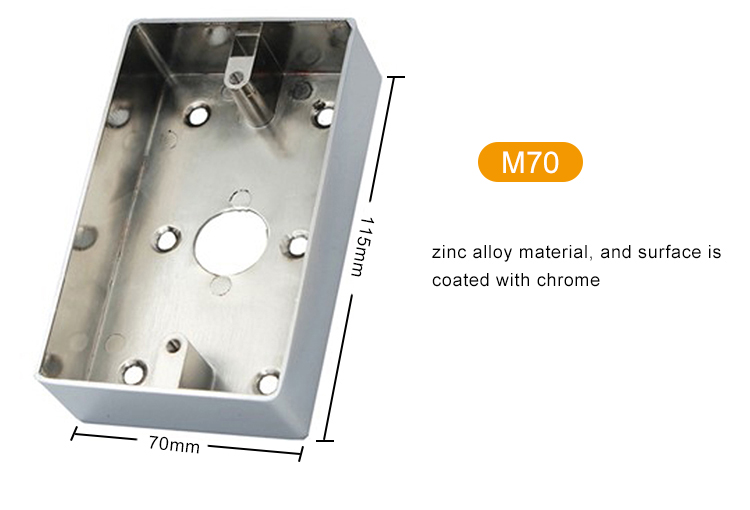 Commutateur boîtier inférieur en alliage de zinc boîtier métallique-M70