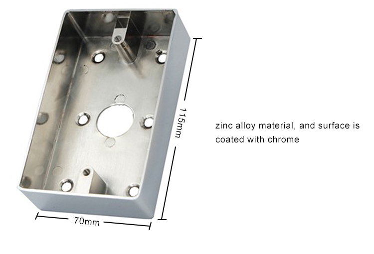 Commutateur boîtier inférieur en alliage de zinc boîtier métallique-M70