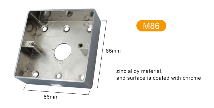 Boîtier inférieur de commutateur d'accès en métal en alliage de zinc-M86