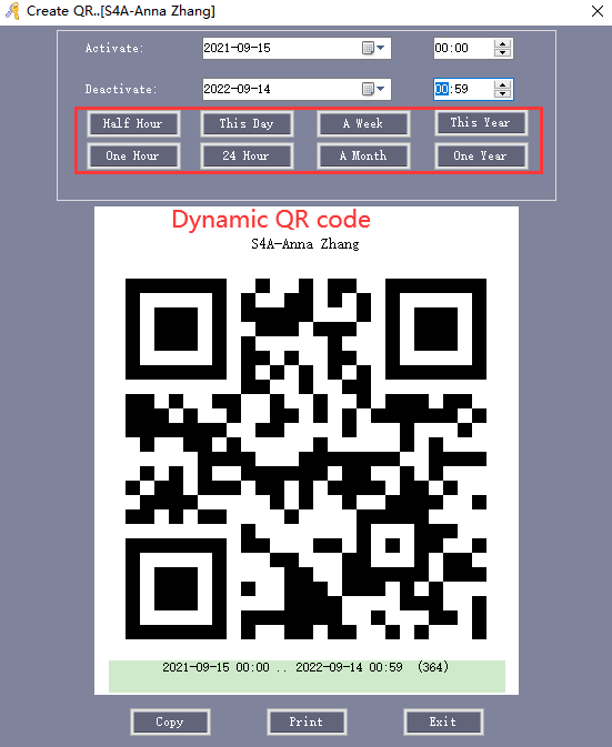 Dynamic QR code reader