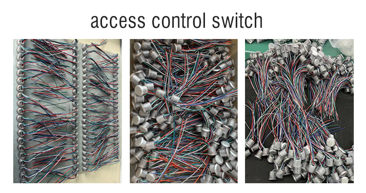 Commutateurs de bouton de sortie avec LED