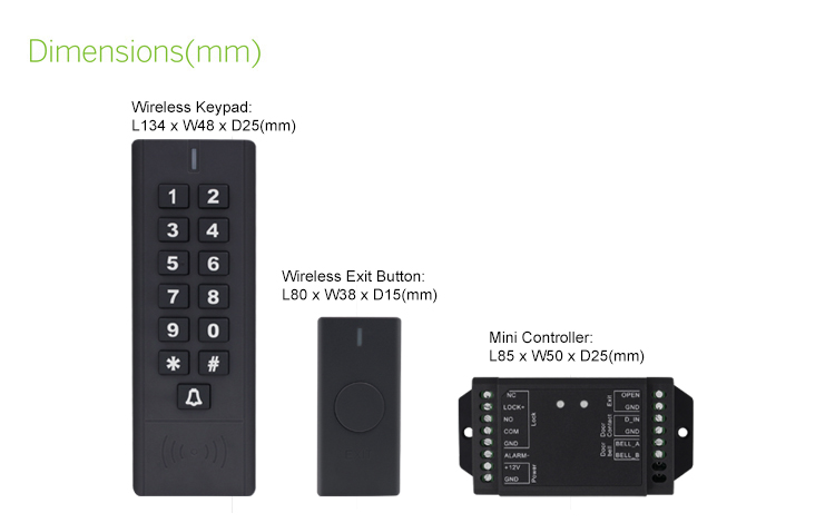 Wireless Access Control Keypad