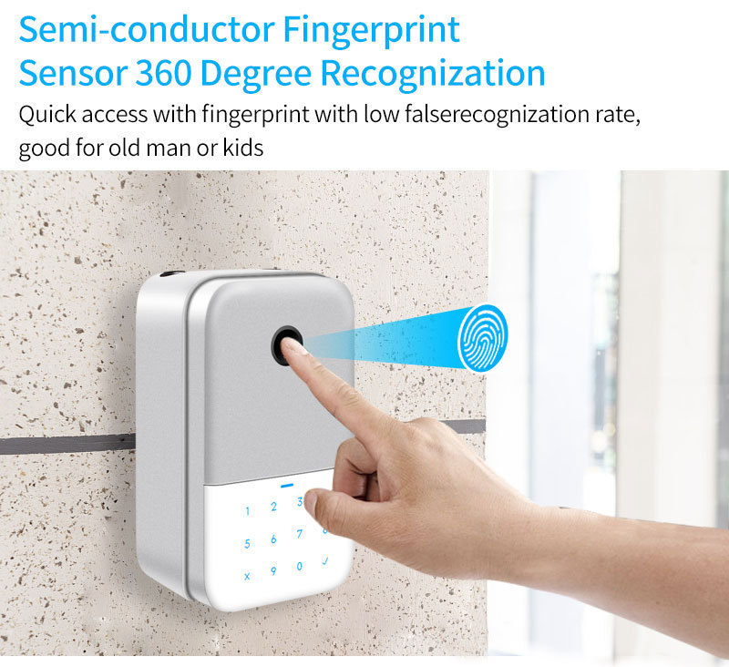 KB2 TTLock Bluetooth Password Key Box, Mobile App to Control Lock Box