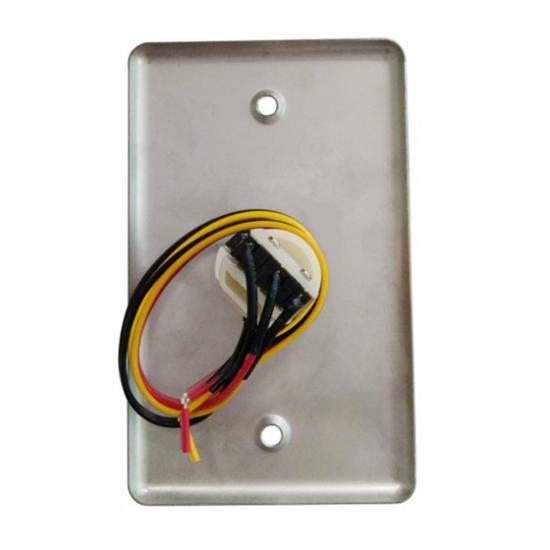 stainless steel exit button