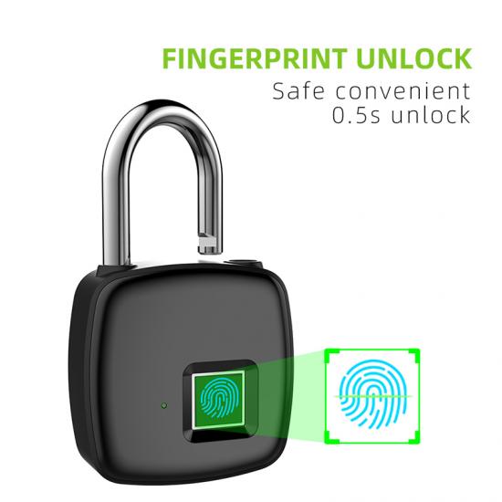 keyless thumbprint lock