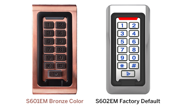  210pcs  S601EM contrôle d'accès au clavier avec couleur bronze dans les systèmes de contrôle d'accès