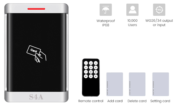 Nouveau Livraison-RFID Autonome Contrôle d'accès avec télécommande pour programmer les utilisateurs