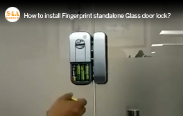 comment installer la serrure de porte en verre?
