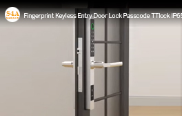 Serrure de porte d'entrée sans clé à empreintes digitales, code d'accès TTlock IP65, serrure de porte étanche